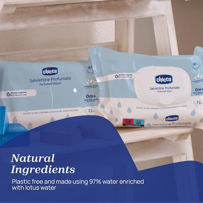 Chicco Perfumed Wipes 72 Pcs