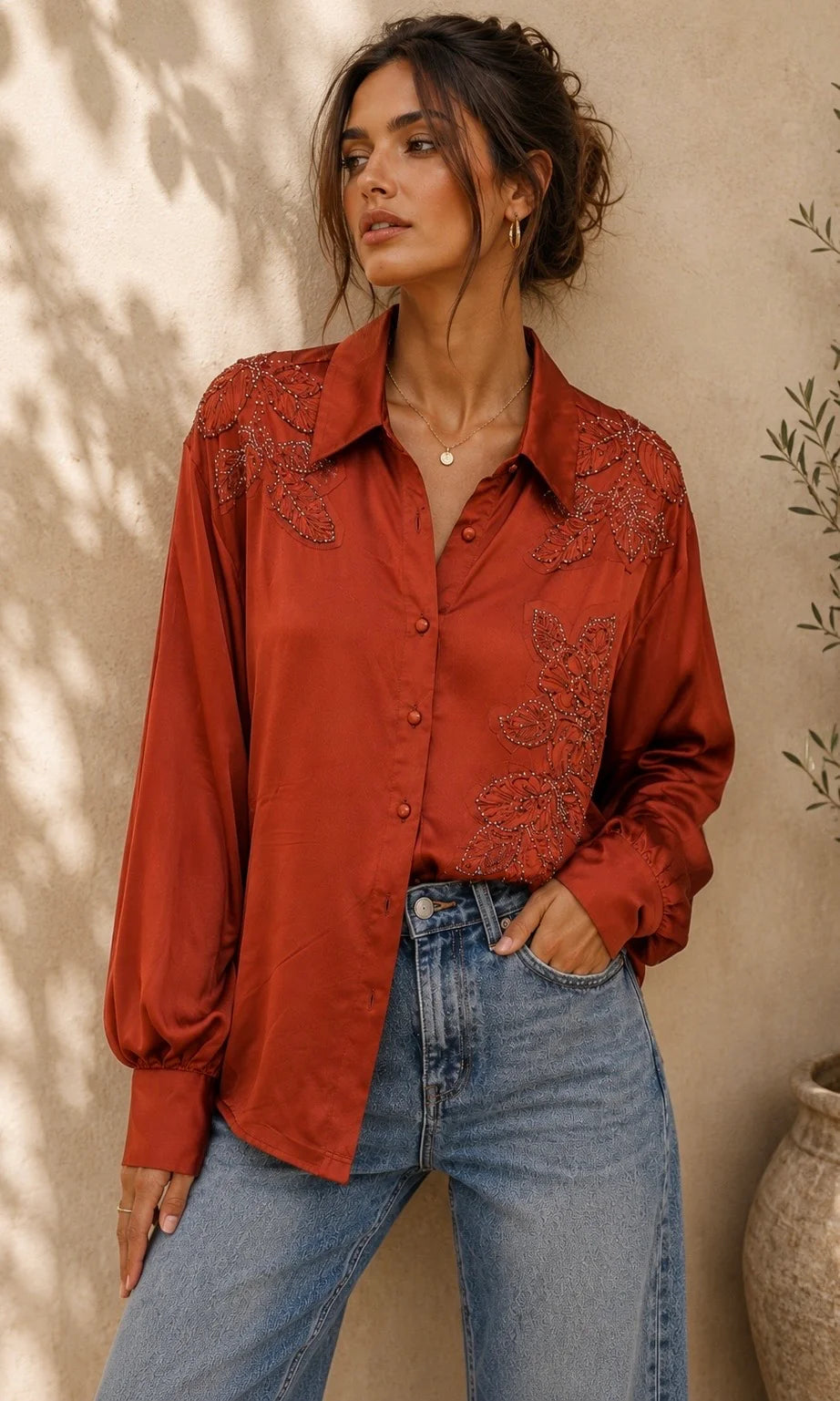 Women's Francessca Embellished Blouse