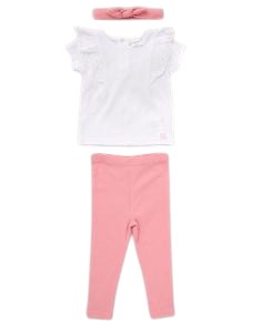 Baby Girls Broderie Anglaise Legging Set