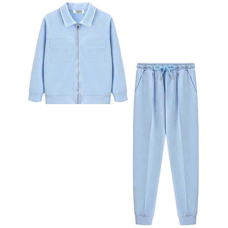 Boys 2pc Zipped Jacket & Trouser Set 2-8 Years- Sky Blue