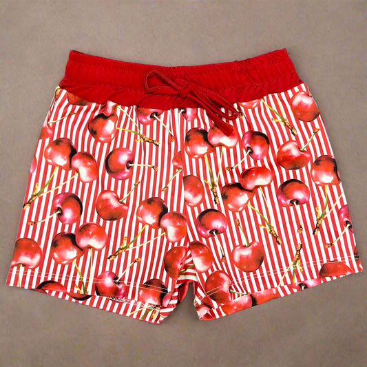 swimming shorts cherries