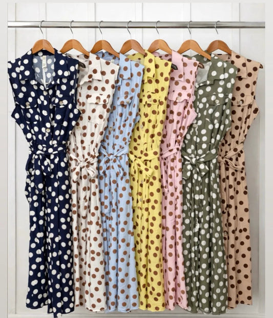 Women's Sofia Polka Dot Shirt Dress