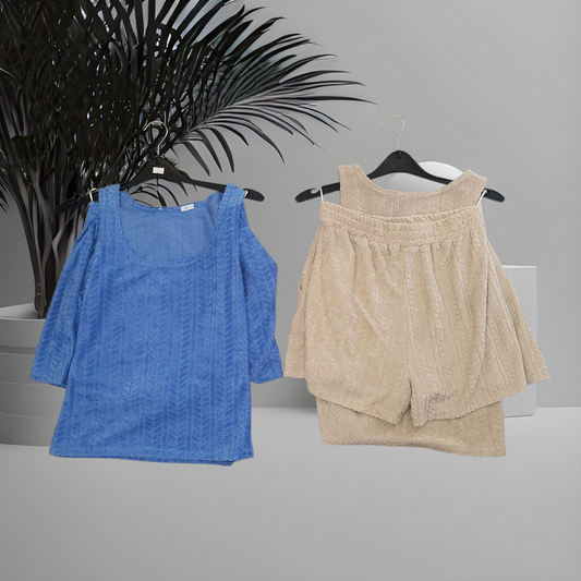 womens vest top and shorts set