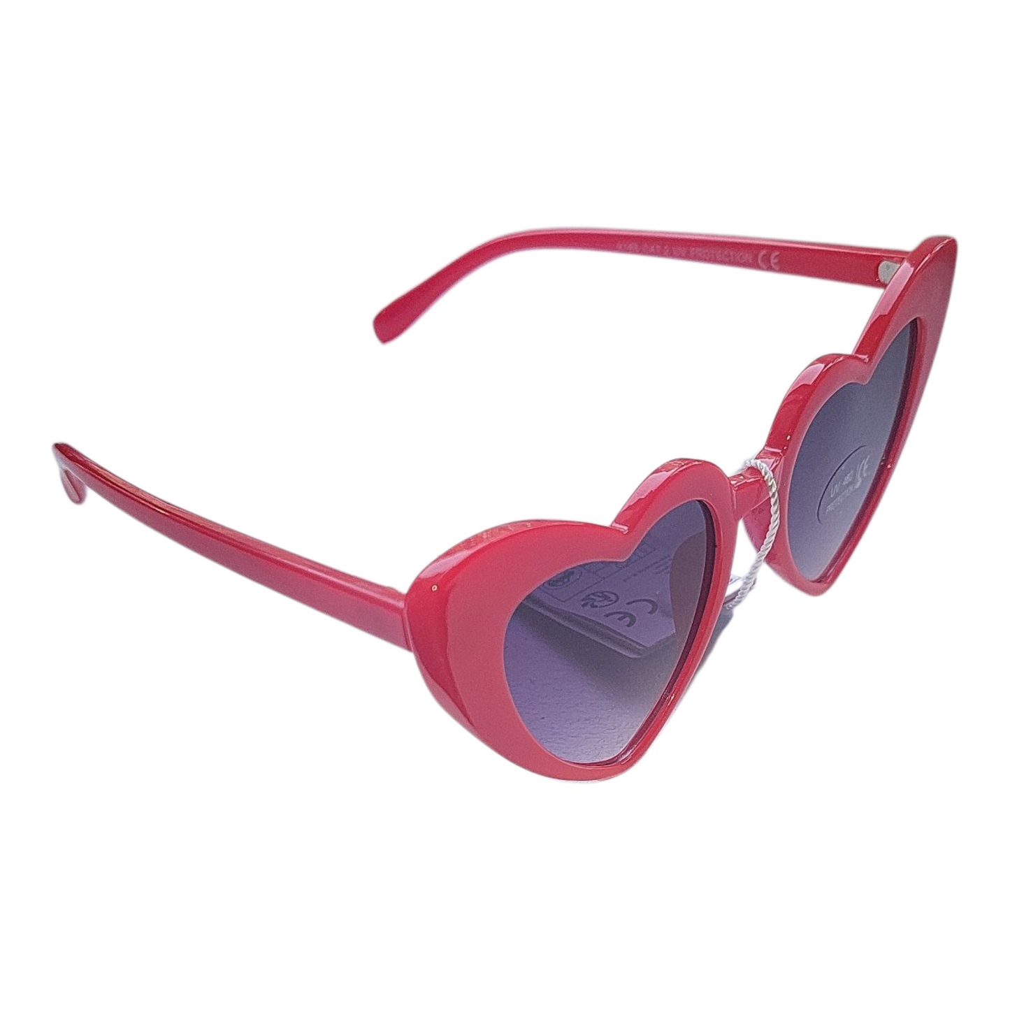 Girl's Heart Shape Sunglasses- UV 400 Protection- Black, Pink, Red & Purple