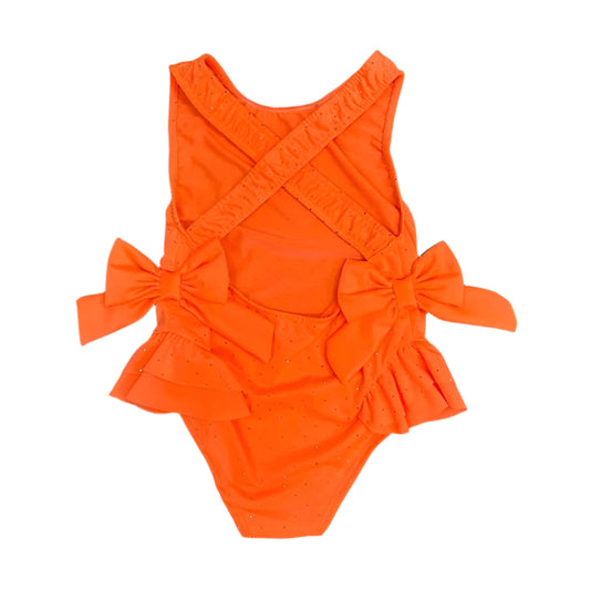 Orange swimming costume