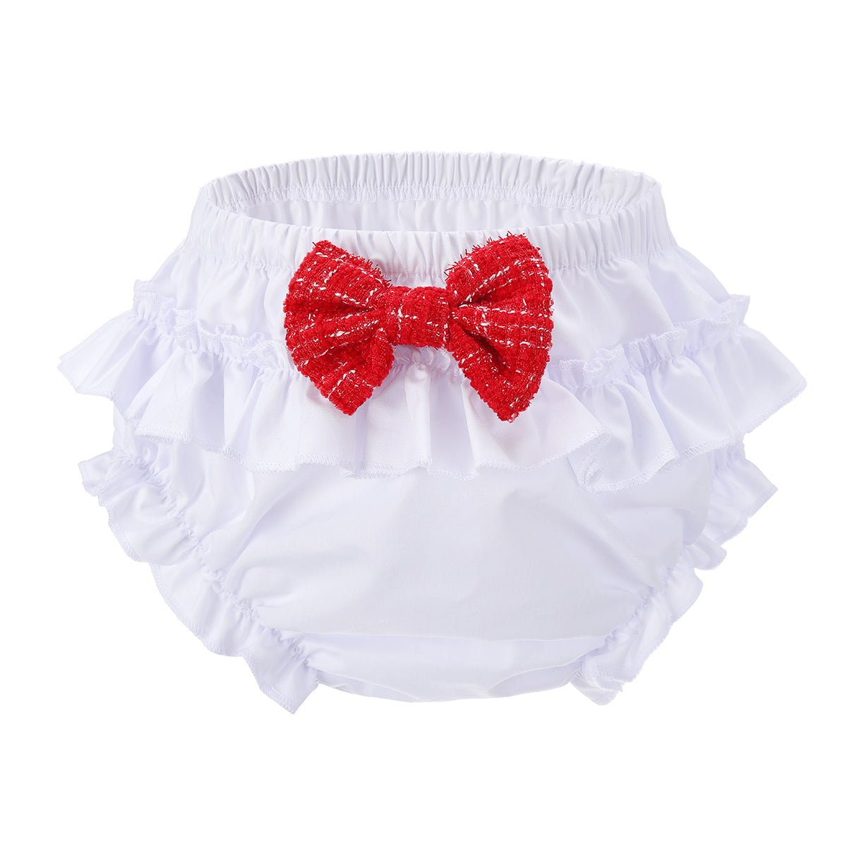 Girls Red Tweed Spanish Dress & Knicker Set- Ages  0-24 Months