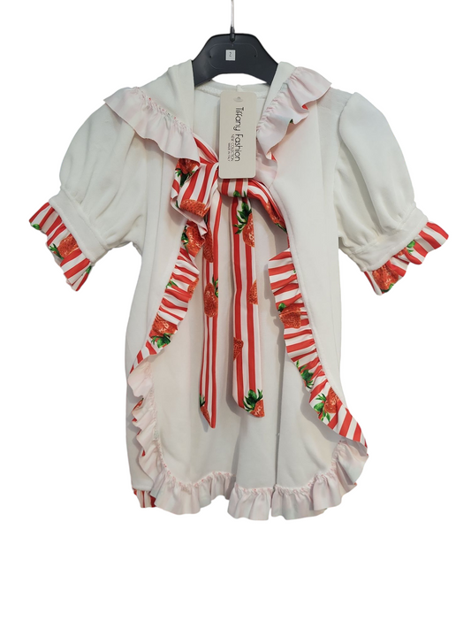 Girls Pancho- Strawberries