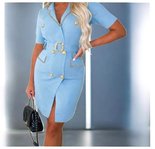 Womens Chain Dress With Belt