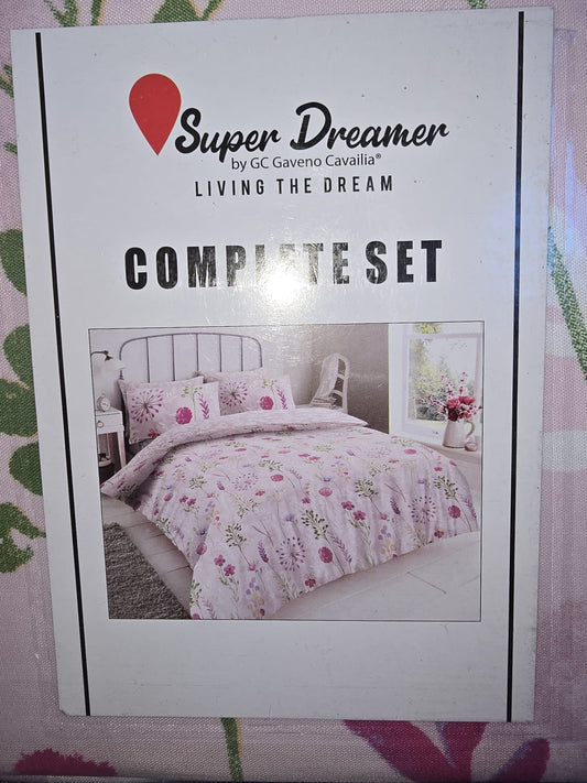 Super Dreamer Pink Flower Bedding Set
