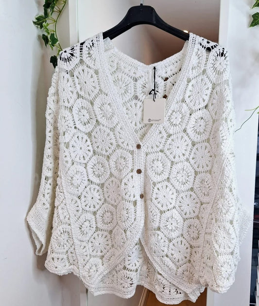 Women's Crochet Cardigan
