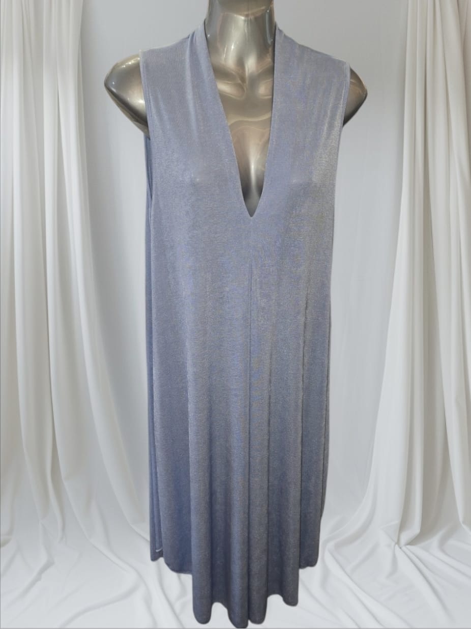 Women's Stretchy V Neck Dress