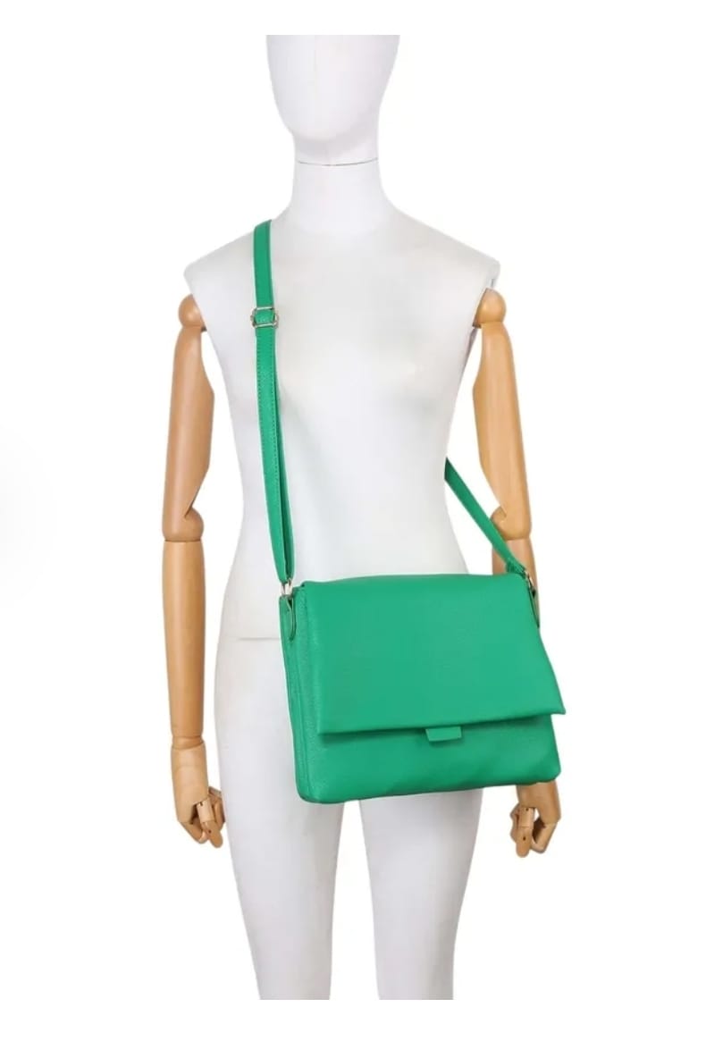 Women's Soft Faux Leather Square Crossover Bag