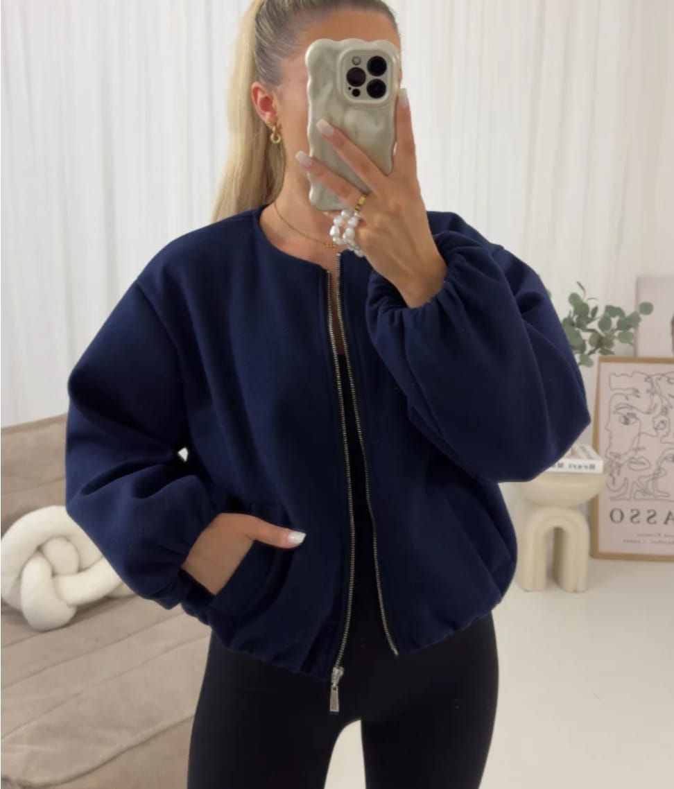 Women's Zipped Bomber Jacket