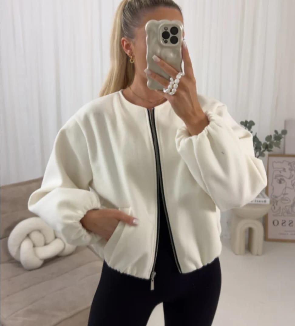 Women's Zipped Bomber Jacket