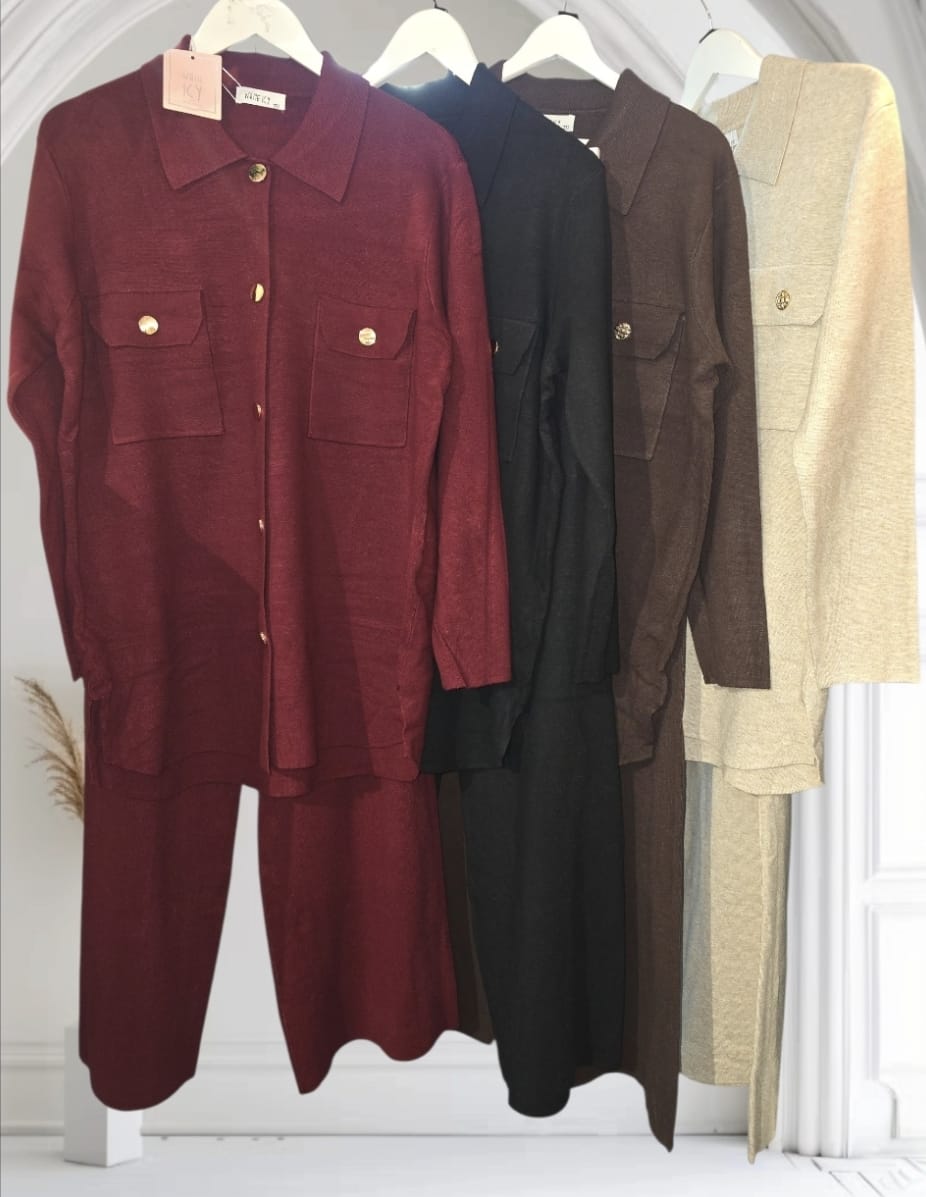 Women's Soft Button Though Lounge Wear