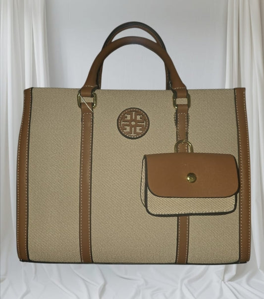 Women's TB Tote Bag Natural Classic