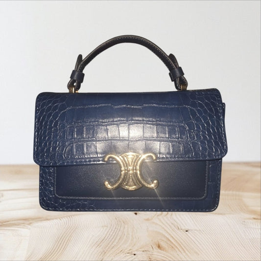 Women's C Bag With Crocodile Print
