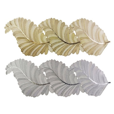 ADORN TABLE RUNNER FEATHER 31X92CM