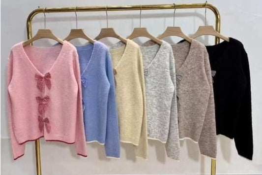 Women's Bow Jumper Reversable