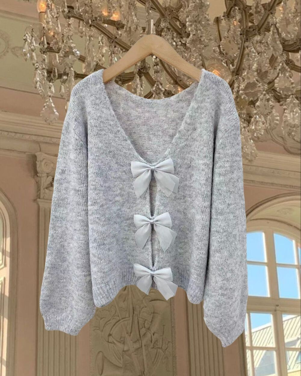Women's Bow Jumper Reversable
