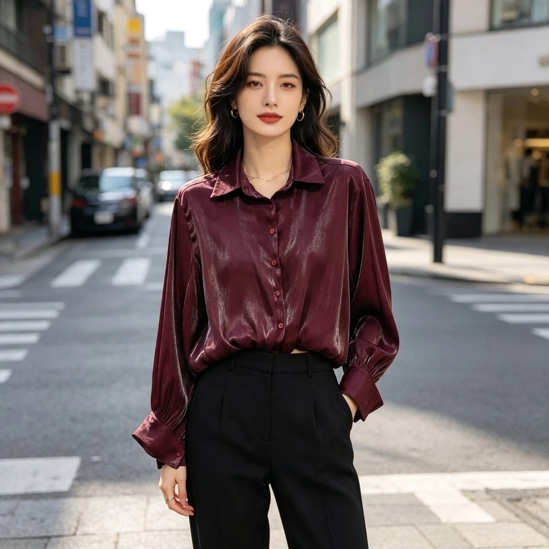 Women's Lola Glossy Blouse