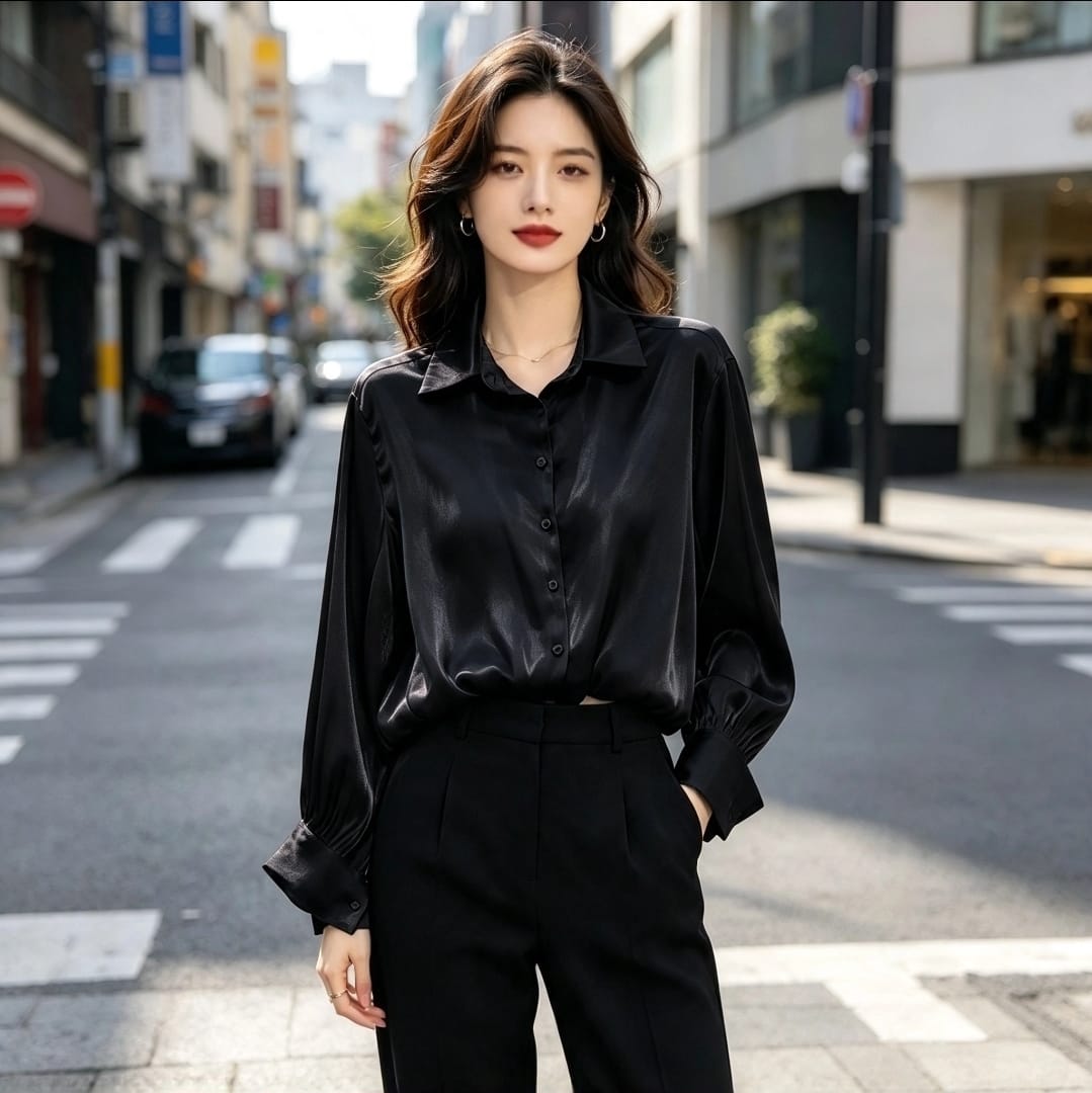 Women's Lola Glossy Blouse