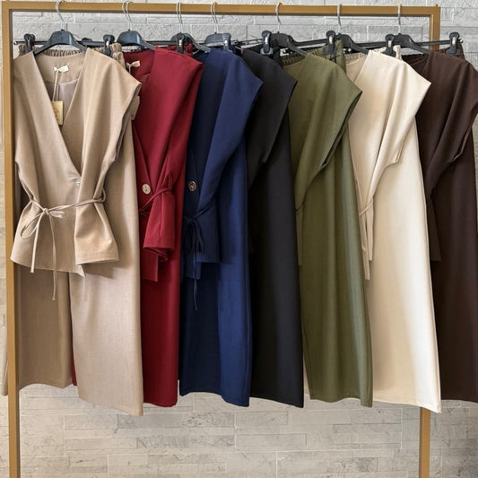 Women's Blazer and Trouser Set With Belt