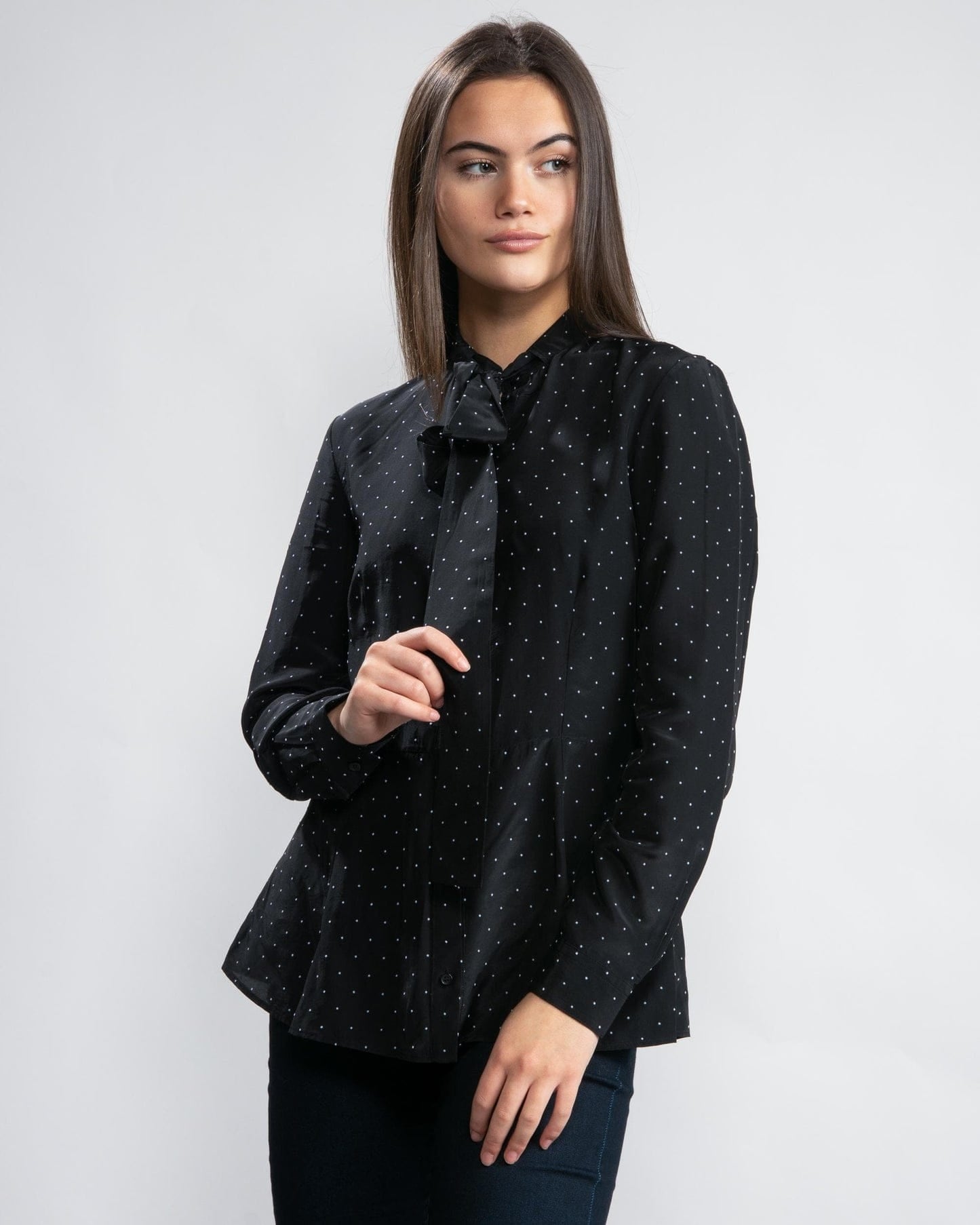 Women's Button Through Crystal Stud Shirt