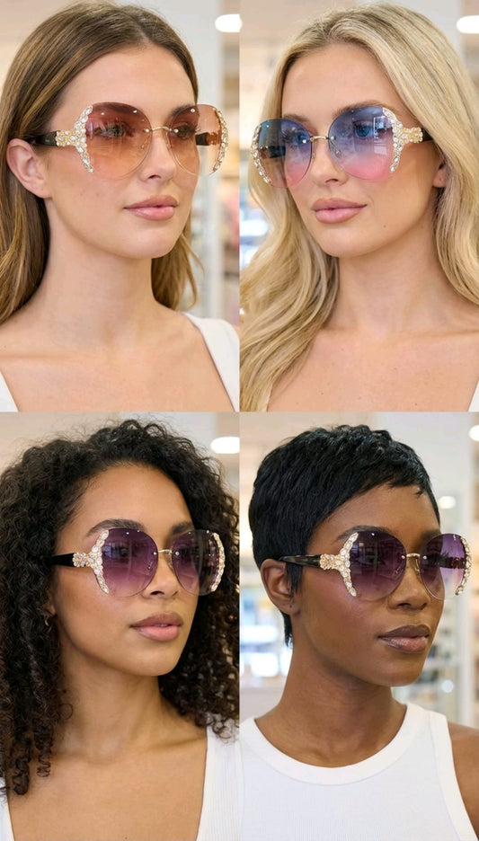 Women's Crystal Sunglasses