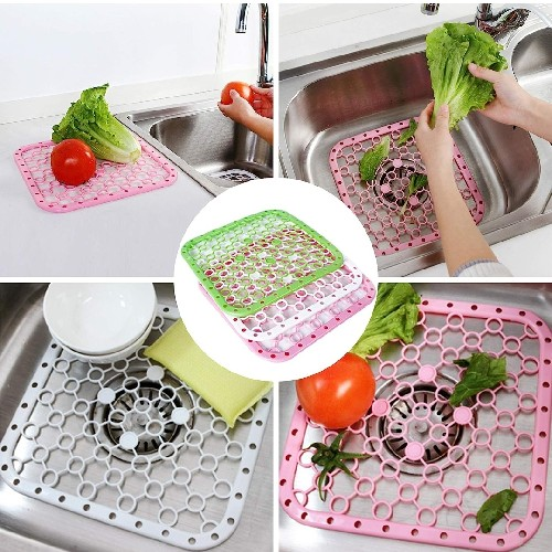 Sink Liner, Dish Mat, Draining Mat Non-Slip Plastic Mat