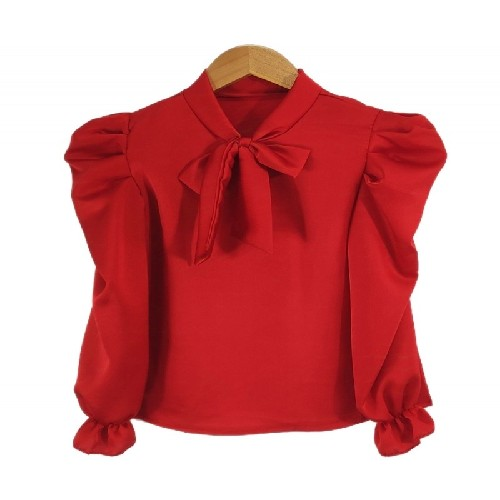 Girl's Red Blouse R760