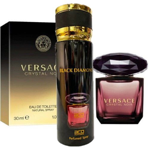 ACO - Black diamond perfume spray 200ml- Crystal Noir Versace