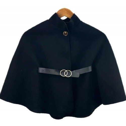 Girls Black Poncho 