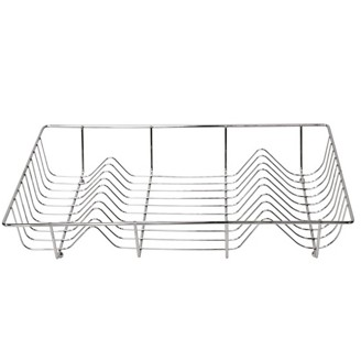 CHROME DISH DRAINER FLAT HEAVY 48X32X9CM