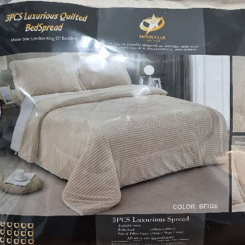 Moon Star Cream Bed Set 3pc