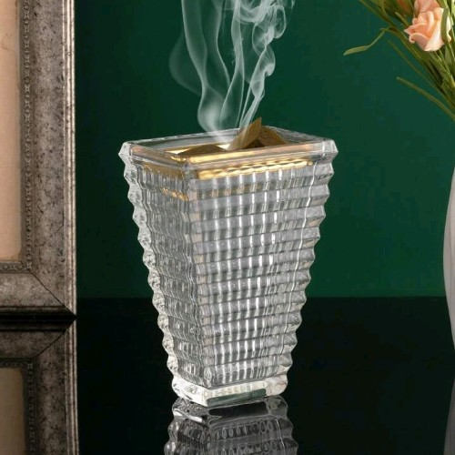 Square Wave Glass Bakhour Burner