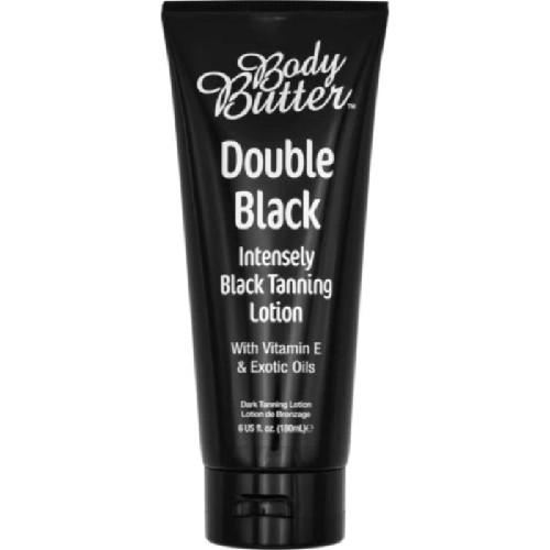 Body Butter Double Black Tanning Lotion Bottle 180ml