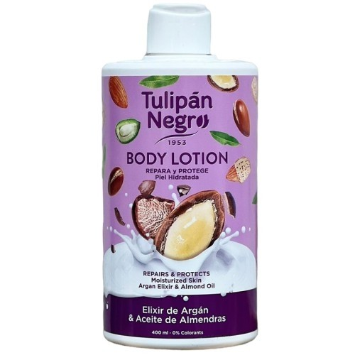 Tulipan Negro Body Lotion 400ml Argan Elixir and Almond Oil