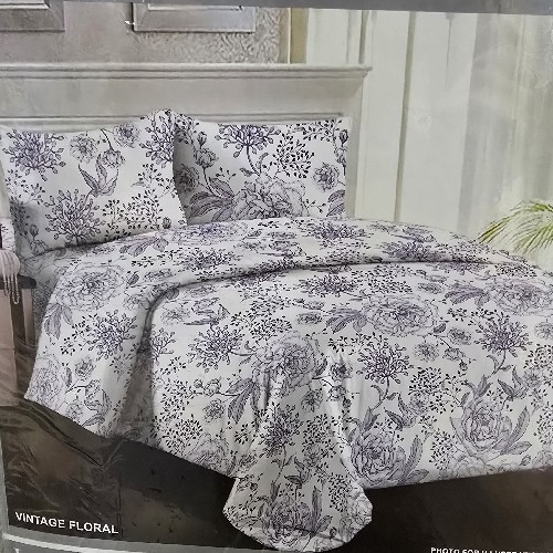 Moonstar Blue And White King Bedding