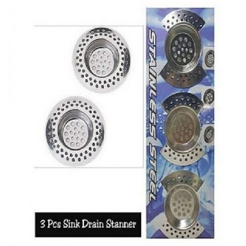 Stainless Steel Sink Strainer 3pc QW140