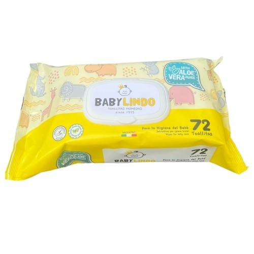 Baby Lindo Babywipes with Aloe 72 Wipes