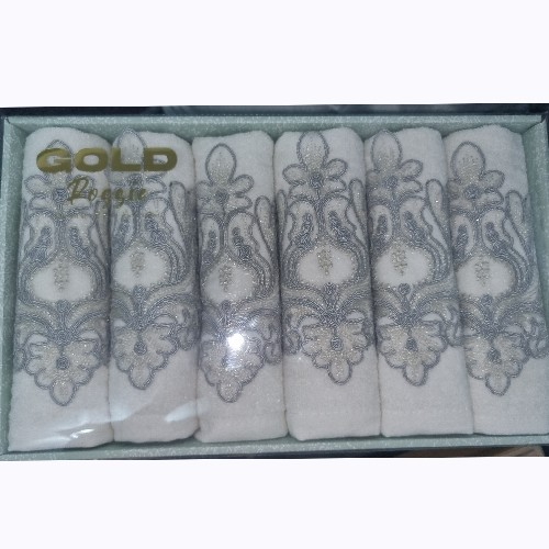 Turkish Towels White And Silver Large A