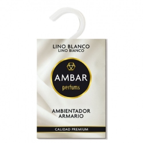 Ambar White Linen Lino Blanco Wardrobe Air Freshener