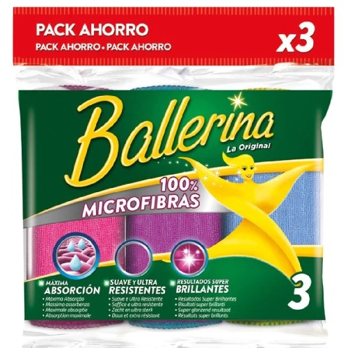 Ballerina Microfibre Cloths Multi-colour