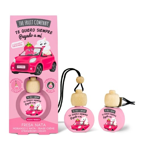 The Fruit Company Strawberry & Cream Car Air Freshener