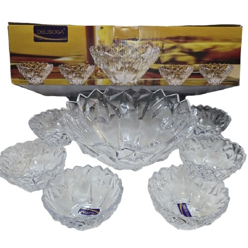 Fruit Bowl With Cocktail Bowls Crystal