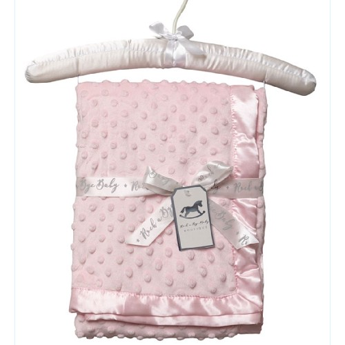 Baby Pink Bobble Infants Blanket 75x75CM