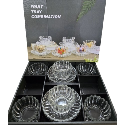 Fruit Tray Combination / Prawn Cocktail Set Clear