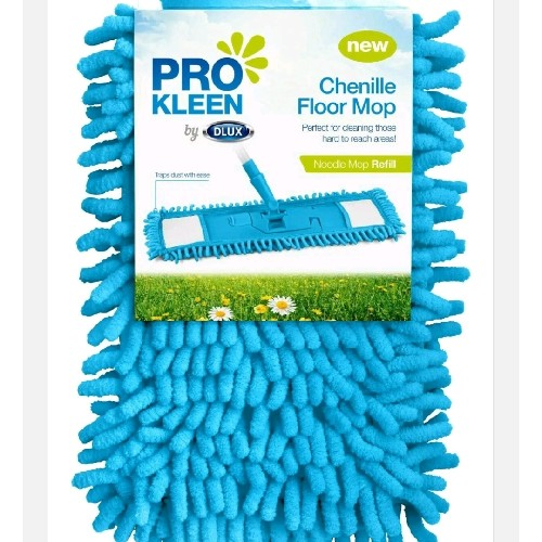 PRO KLEEN Chenille Floor Mop Cloth Refill Microfibre Noodle Cleaner Head