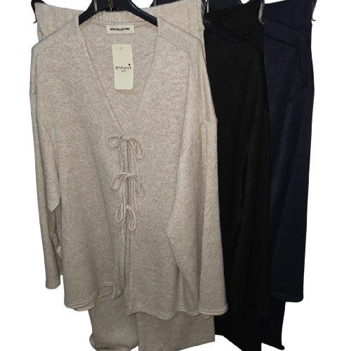 Womens Lounge Wear Cardigan Ties One Size